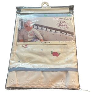 Vintage Pillow Case By Little Bedding Deaigned By Candy & Ken Wong NWT 16” x 14”